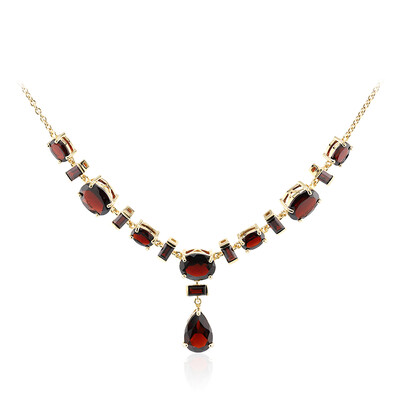 Garnet Silver Necklace