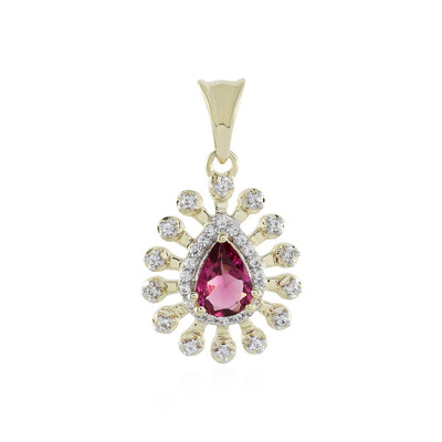 9K Pink Tourmaline Gold Pendant (Adela Gold)