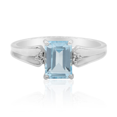 Sky Blue Topaz Silver Ring
