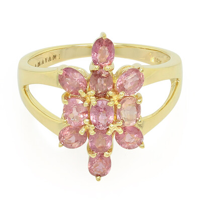 18K Unheated Padparadscha Sapphire Gold Ring (AMAYANI)