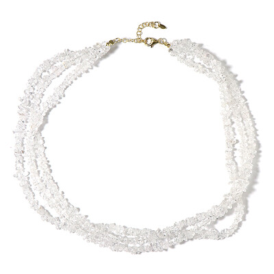 White Quartz Silver Necklace