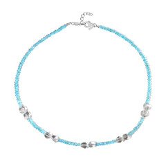 Blue Apatite Silver Necklace