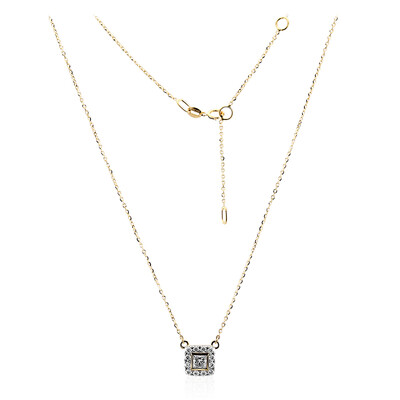 18K IF (D) Diamond Gold Necklace (Annette)