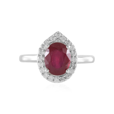 Bemainty Ruby Silver Ring