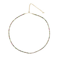 Fancy Tourmaline Silver Necklace