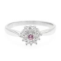Padparadscha Sapphire Silver Ring