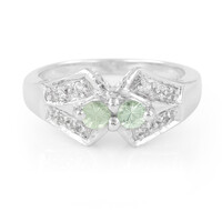 Merelani Mint Garnet Silver Ring