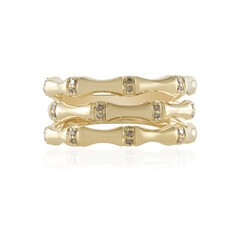 9K I2 Champagne Diamond Gold Ring (de Melo)