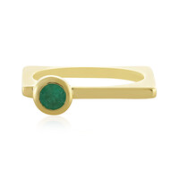 Russian Emerald Silver Ring