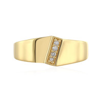 I4 (J) Diamond Silver Ring