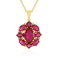 Madagascar Ruby Silver Necklace