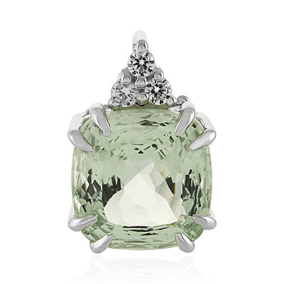 Green Amethyst Silver Pendant (PHANTASIA)
