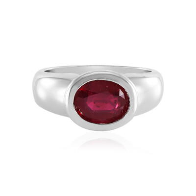 Bemainty Ruby Silver Ring