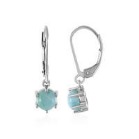 Larimar Silver Earrings