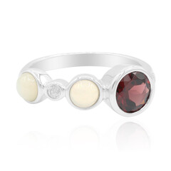 Mozambique Garnet Silver Ring