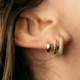 Zircon Silver Earrings (M de Luca)