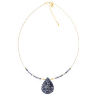 Iolite Silver Necklace