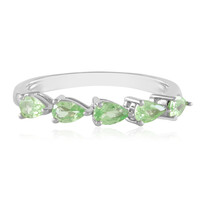 Tanzanian Tsavorite Silver Ring