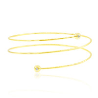 9K SI1 (G) Diamond Gold Bangle