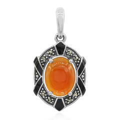 Carnelian Silver Pendant