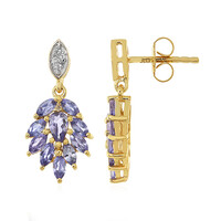Tanzanite Silver Earrings