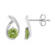 Burmese Peridot Silver Earrings