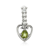 Cuprian Tourmaline Silver Pendant