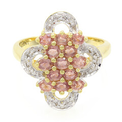 18K Unheated Padparadscha Sapphire Gold Ring (AMAYANI)