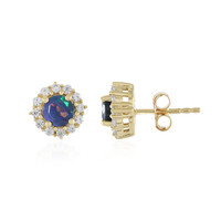 Mezezo Opal Silver Earrings (Adela Silber)