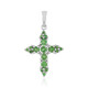 Tanzanian Tsavorite Silver Pendant