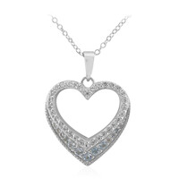 Sky Blue Topaz Silver Necklace