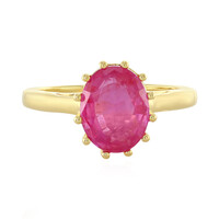 Madagascar Pink Sapphire Silver Ring