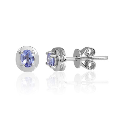 Tanzanite Silver Earrings