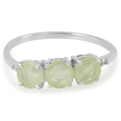 Prehnite Silver Ring