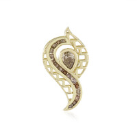 9K I2 Champagne Diamond Gold Pendant (Ornaments by de Melo)