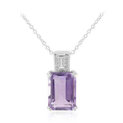 Amethyst Silver Necklace