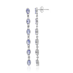 Tanzanite Silver Earrings