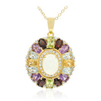 Welo Opal Silver Necklace