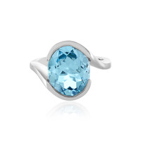 Sky Blue Topaz Silver Ring