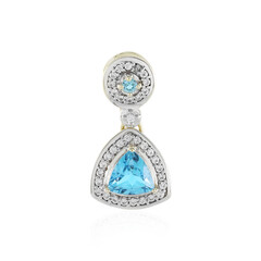 9K Swiss Blue Topaz Gold Pendant (Adela Gold)