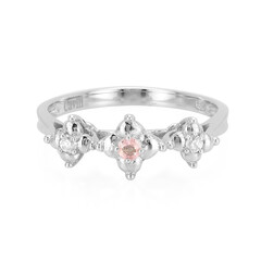 Padparadscha Sapphire Silver Ring