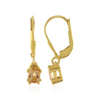Imperial Topaz Silver Earrings