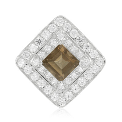 Smoky Quartz Silver Pendant