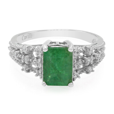 Bahia Emerald Silver Ring