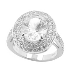 Danburite Silver Ring