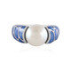 White Freshwater Pearl Silver Ring (Adela Silber)