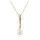 White Freshwater Pearl Silver Necklace