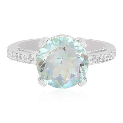 Mountain Lake Quartz Silver Ring