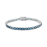 London Blue Topaz Silver Bracelet