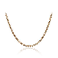 14K SI1 Argyle Rose De France Diamond Gold Necklace